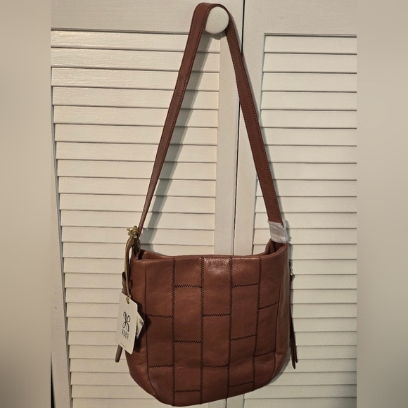 Hobo Kharma Vintage Hide Leather Bag – Burnished Rose Patchwork - Picture 2 of 10